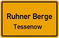 Marnitzer Chaussee in Ruhner BergeTessenow