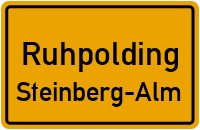 Straßenverzeichnis Ruhpolding Steinberg-Alm