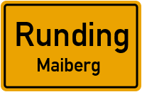 Straßenverzeichnis Runding Maiberg