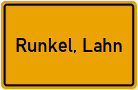 City Sign Runkel, Lahn
