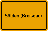 City Sign Sölden (Breisgau)