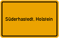 City Sign Süderhastedt, Holstein