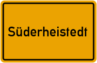 Ortsschild von Gemeinde Süderheistedt in Schleswig-Holstein
