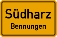 Halle-Kasseler-Straße in SüdharzBennungen