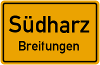 Wickgartenstraße in SüdharzBreitungen