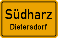 Schwiederschwende in SüdharzDietersdorf