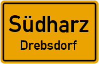 Drebsdorfer Dorfstraße in SüdharzDrebsdorf