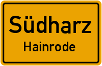 Hainröder Schulgasse in SüdharzHainrode