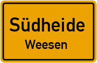 Weesener Straße in SüdheideWeesen