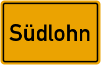 Ortsschild von Gemeinde Südlohn in Nordrhein-Westfalen
