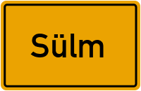 Ortsschild von Gemeinde Sülm in Rheinland-Pfalz