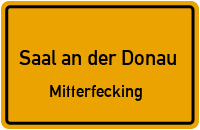 Oberfeckinger Straße in Saal an der DonauMitterfecking