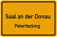 Petersweg in Saal an der DonauPeterfecking