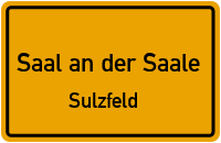 Bergstraße in Saal an der SaaleSulzfeld