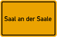 City Sign Saal an der Saale