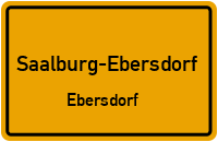 Postgasse in Saalburg-EbersdorfEbersdorf