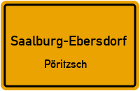 Straßenverzeichnis Saalburg-Ebersdorf Pöritzsch