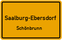 Straßenverzeichnis Saalburg-Ebersdorf Schönbrunn