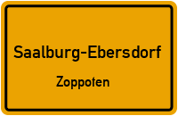Straßenverzeichnis Saalburg-Ebersdorf Zoppoten