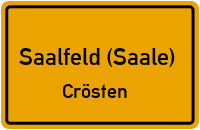 Dorfstraße in Saalfeld (Saale)Crösten