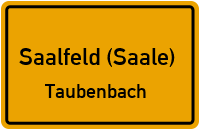 Am Bahnhof in Saalfeld (Saale)Taubenbach