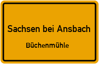 Büchenmühle in 91623 Sachsen bei Ansbach (Büchenmühle)