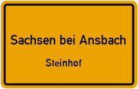 Straßenverzeichnis Sachsen bei Ansbach Steinhof