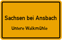 Untere Walkmühle in Sachsen bei AnsbachUntere Walkmühle