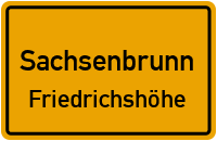 Rennsteigstraße in SachsenbrunnFriedrichshöhe