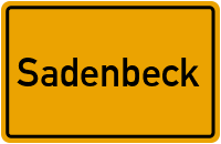 City Sign Sadenbeck