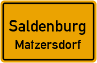 Straßen in Saldenburg Matzersdorf