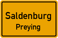 Straßenverzeichnis Saldenburg Preying