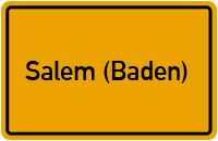 Ortsschild von Gemeinde Salem (Baden) in Baden-Württemberg