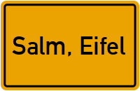 City Sign Salm, Eifel