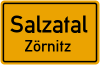 Straßenverzeichnis Salzatal Zörnitz