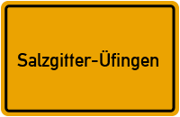 Ortsschild Salzgitter-Üfingen