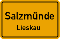 Ringstraße in SalzmündeLieskau