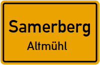 Straßen in Samerberg Altmühl