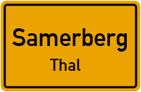 Straßenverzeichnis Samerberg Thal