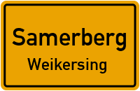 Straßenverzeichnis Samerberg Weikersing