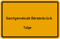 Burlager Straße in 49593 Samtgemeinde Bersenbrück (Talge)