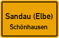 Bahnhofstraße in Sandau (Elbe)Schönhausen