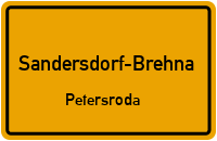Hauptstraße in Sandersdorf-BrehnaPetersroda