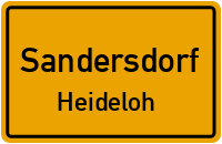 Straßen in Sandersdorf Heideloh
