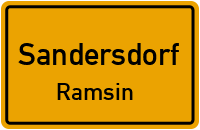 Straßen in Sandersdorf Ramsin