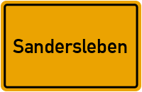 Ortsschild von Stadt Sandersleben in Sachsen-Anhalt