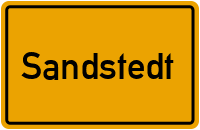 Ortsschild von Gemeinde Sandstedt in Niedersachsen