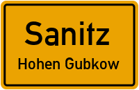 Straßen in Sanitz Hohen Gubkow