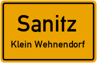 Straßen in Sanitz Klein Wehnendorf