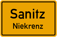 Straßen in Sanitz Niekrenz